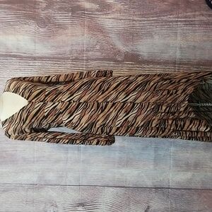 *LAST CHANCE ITEM!* Leith Tiger Print Maxi Dress w/ Button Down Front